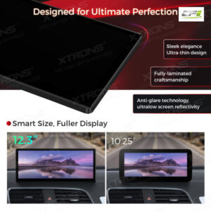 QLA23Q3 12,3 Zoll Octa Core 4 + 64 GB Global 4G LTE Android Autoradio Multimedia Player mit vollständig laminiertem Bildschir