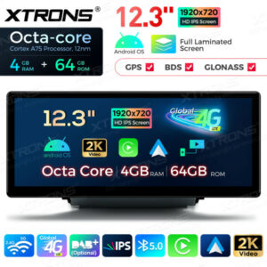 Xtrons QLA23Q3 Android Autoradio Audi Q3 SQ3 RSQ3 12,3 Zoll 4G LTE Multimedia