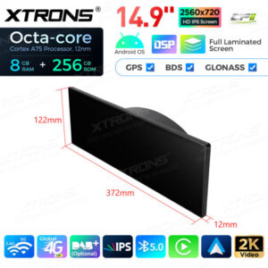 QLBX44THEVL 14,9 Zoll volllaminierter 2K IPS 2.5D-Bildschirm Android Autoradio Multimedia Player Global 4G 8+256GB für BMW 3e