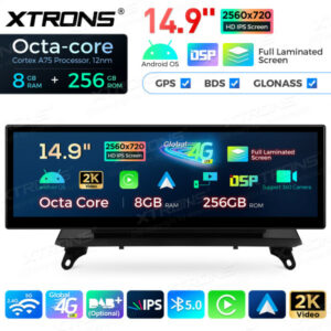 Xtrons QLBX44X5CIL Android Autoradio BMW X5 E70 X6 E71 CIC 14,9 Zoll 2K IPS