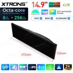 QLBX44X5NB 14,9 Zoll volllaminierter 2K IPS 2.5D Bildschirm Android Autoradio Multimedia Player Global 4G 8 + 256 GB für BMW