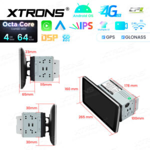 Android Autoradio Xtrons TID101L 10,1-Zoll-Doppel-DIN-Android-Autoradio Octa Core 4 + 64 GB IPS-Bildschirm – TID101L-10 CPII