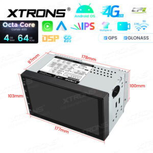 Android Autoradio Xtrons TID701L 7-Zoll-Doppel-Din-Android-Autoradio 4 + 64 GB IPS-Bildschirm passend für BMW Benz Audi