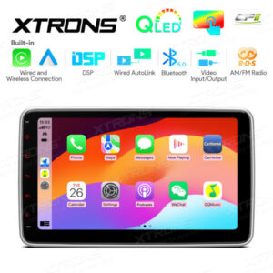 TL10S 10,1-Zoll-Doppel-DIN-QLED-Display mit verstellbarem Bildschirm Auto-Multimedia-Player und Android Auto & AutoLink & DSP