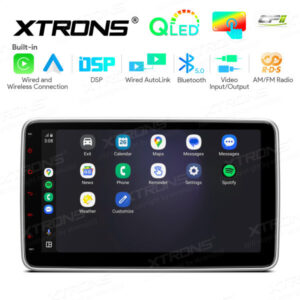 TL10S 10,1-Zoll-Doppel-DIN-QLED-Display mit verstellbarem Bildschirm Auto-Multimedia-Player und Android Auto & AutoLink & DSP