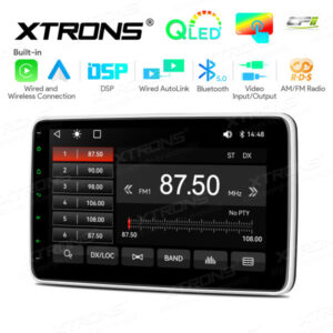 TL10S 10,1-Zoll-Doppel-DIN-QLED-Display mit verstellbarem Bildschirm Auto-Multimedia-Player und Android Auto & AutoLink & DSP