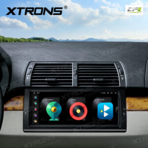 Android-Navigations-Autoradio 10,25-Zoll-Octa-Core- mit 1280 * 480 IPS-Bildschirm Maßgeschneiderte Passform für BMW X5 E53
