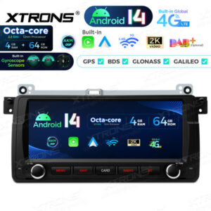 Xtrons PX8446BLHGS Android Autoradio für BMW Rover MG 8,8 Zoll 4G LTE Android 14