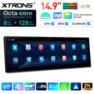 Android Autoradio Xtrons QLBH4460CC3 14 Zoll 8+128GB für BMW 5er E60 E61 M5 CCC Abverkauf Neu – qlbh4460cc-8 CPII
