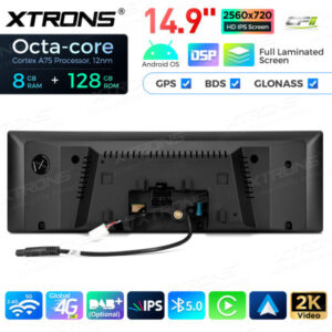 QLBH4490UNL3 14,9 Zoll Octa Core 8 + 128 GB Global 4G LTE Android Autoradio Multimedia Player mit vollständig laminiertem 2K