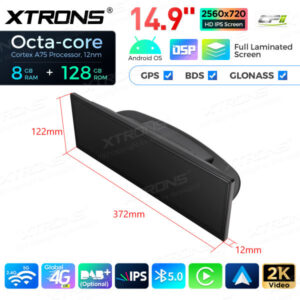 QLBH4490UNL3 14,9 Zoll Octa Core 8 + 128 GB Global 4G LTE Android Autoradio Multimedia Player mit vollständig laminiertem 2K