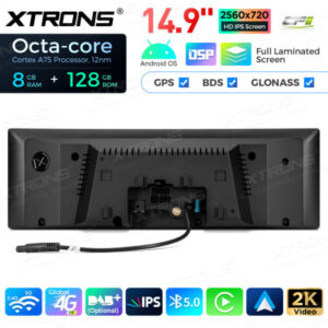 Android Autoradio Xtrons QLBH44X5CCL314,9 Zoll Octa Core 8 + 128 GB Global 4G LTE für BMW X5 X6 CCC – qlbh44x5ccl-10 CPII