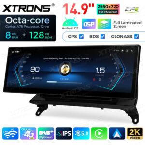 Android Autoradio Xtrons QLBH44X5CCL314,9 Zoll Octa Core 8 + 128 GB Global 4G LTE für BMW X5 X6 CCC – qlbh44x5ccl-9 CPII