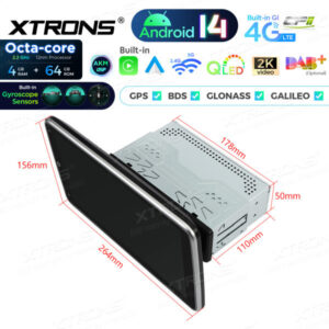 Android Autoradio Xtrons Single Din 4/64 GB – DX121LGS-10 CPII
