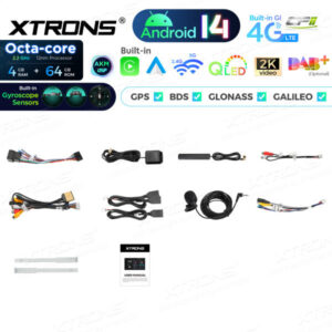 Android Autoradio Xtrons Single Din 4/64 GB – DX121LGS-11 CPII