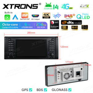 Android Autoradio Xtrons für BMW E39 8/256 GB – IQ7439BL-11 CPII