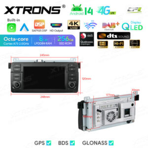 Android Autoradio Xtrons für BMW / Rover / MG 8/256 GB – IQ7446BL-11 CPII