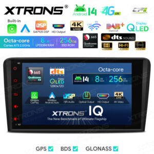 Android Autoradio Xtrons für Audi 8P A3 S3 RS3 8/256 GB – IQ84A3AP-03 CPII