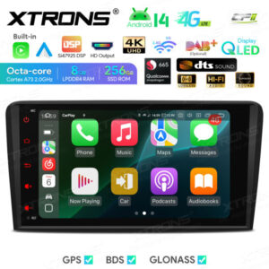 Android Autoradio Xtrons für Audi 8P A3 S3 RS3 8/256 GB – IQ84A3AP-04 CPII