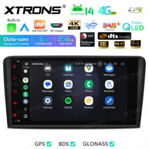 Android Autoradio Xtrons für Audi 8P A3 S3 RS3 8/256 GB – IQ84A3AP-05 CPII