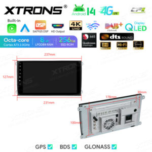 Android Autoradio Xtrons für Porsche Cayenne 8/256 GB – IQ94CYPP-11 CPII