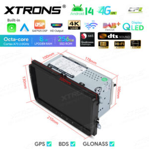 Android Autoradio Xtrons für VW / Skoda / Seat 8/256 GB – IQ94MTVP-11 CPII