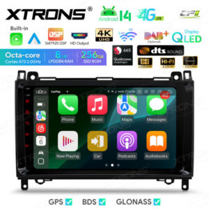 Android Autoradio Xtrons für Mercedes Benz/Volkswagen 8/256 GB – IQP94M245P-04 CPII