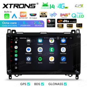 Android Autoradio Xtrons für Mercedes Benz/Volkswagen 8/256 GB – IQP94M245P-05 CPII
