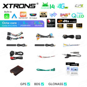 Android Autoradio Xtrons für Mercedes Benz/Volkswagen 8/256 GB – IQP94M245P-12 CPII