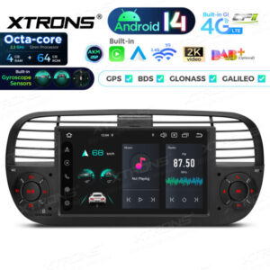 Android Autoradio Xtrons für Fiat 500 – PX7450FBLGS-03 CPII