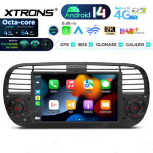 Android Autoradio Xtrons für Fiat 500 – PX7450FBLGS-04 CPII