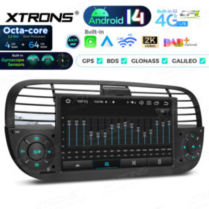 Android Autoradio Xtrons für Fiat 500 – PX7450FBLGS-07 CPII