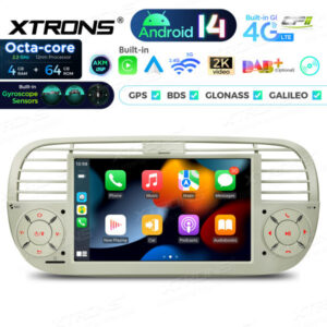Android Autoradio Xtrons für Fiat 500 – PX7450FCLGS-04 CPII
