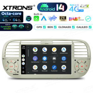 Android Autoradio Xtrons für Fiat 500 – PX7450FCLGS-05 CPII