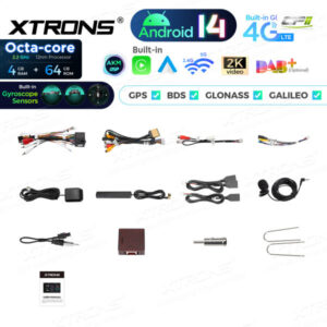 Android Autoradio Xtrons für Fiat Ducato 4/64 GB – PX74DTFLGS-11 CPII