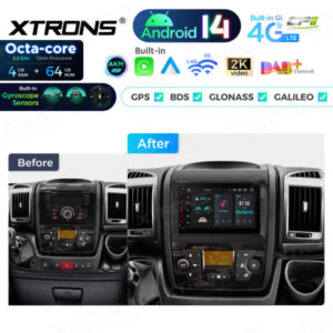 Android Autoradio Xtrons für Fiat Ducato 4/64 GB – PX74DTFLGS-12 CPII