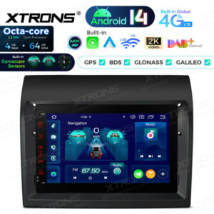 Xtrons PX74DTFLGS Android Autoradio Fiat Ducato 7 Zoll 4+64 GB Android 14
