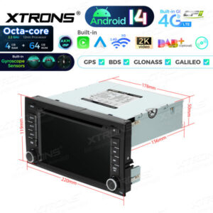 Android Autoradio Xtrons für Seat Leon 4/64 GB – PX74LESGS-10 CPII