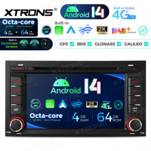Xtrons PX74LESGS Android Autoradio Seat Leon 2013-2018 7 Zoll IPS Display