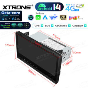 Android Autoradio Xtrons für Audi A3 8P 4/64 GB – PX84AA3LHGS-11 CPII
