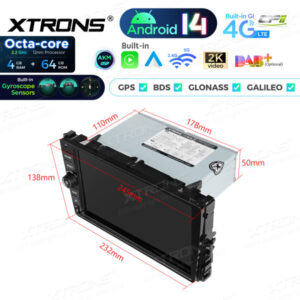 Android Autoradio Xtrons für VW 4/64 GB – PX94MTNVGS-10 CPII