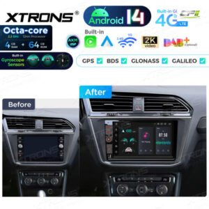 Android Autoradio Xtrons für VW 4/64 GB – PX94MTNVGS-12 CPII