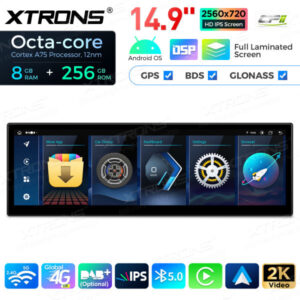Android Autoradio Xtrons für BMW 6er M6 E63 E64 CCC 8/256 GB – QLBX4463CC3-02 CPII