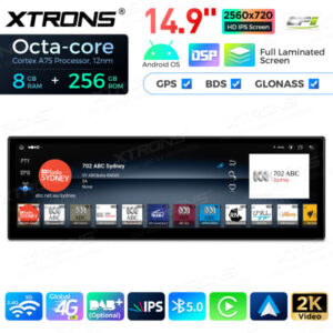 Android Autoradio Xtrons für BMW 6er M6 E63 E64 CCC 8/256 GB – QLBX4463CC3-06 CPII