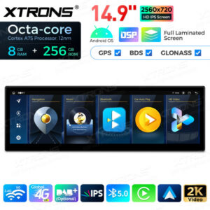 Xtrons QLBX4463CC3 Android Autoradio BMW 6er M6 E63 E64 CCC 14,9 Zoll 2K IPS