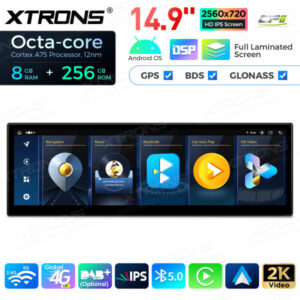 Android Autoradio Xtrons für BMW 6er M6 E63 E64 CCC 8/256 GB