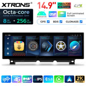 Android Autoradio Xtrons für BMW 7 Series F01 / F02 CIC LHD 8/256 GB – QLBX44CISVL-01 CPII