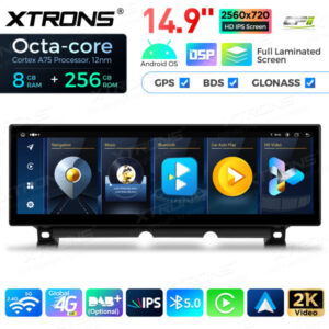 Android Autoradio Xtrons für BMW 7 Series F01 / F02 CIC LHD 8/256 GB – QLBX44CISVL-02 CPII
