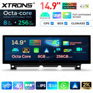 Android Autoradio Xtrons für BMW 7 Series F01 / F02 CIC LHD 8/256 GB – QLBX44CISVL-03 CPII