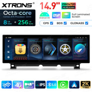 Xtrons QLBX44CISVL Android Autoradio BMW 7 Series F01 F02 CIC LHD 14,9" 8/256GB